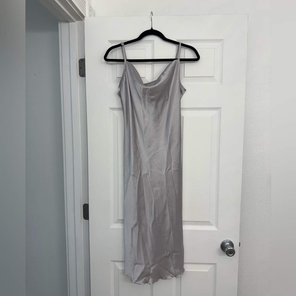 Satin Midi BEBE slip dress